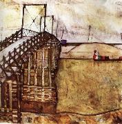 Egon Schiele The Bridge oil painting artist
